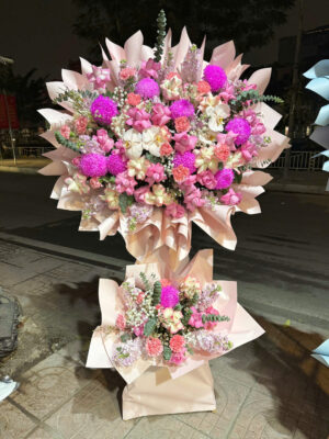 Kệ hoa chúc mừng khai trương hồng phát