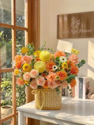 Giỏ hoa tươi lẵng hoa tươi quà tặng 2345
