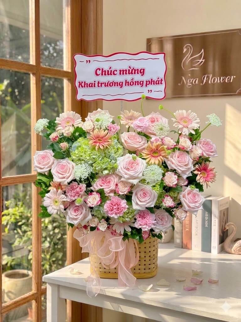 Giỏ hoa tươi cao cấp A22