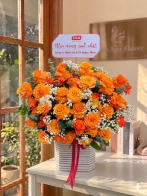 Giỏ hoa tươi 2204