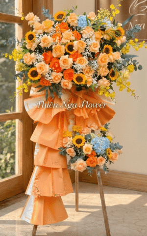 kệ hoa chúc mừng khai trương hồng phát a26