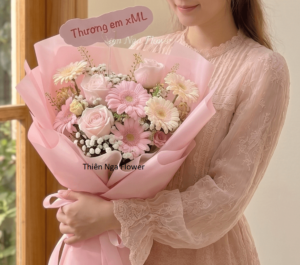 Em là Baby của anh- Bó hoa tươi quà tặng tone hồng