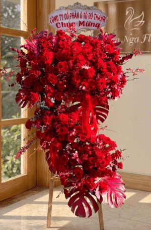 kệ hoa chúc mừng khai trương hồng phát A21