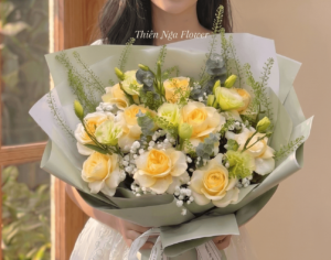Tình yêu màu nắng- Bó hoa tươi quà tặng tone vàng