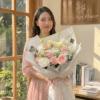 Tình yêu ngọt ngào- bó hoa quà tặng tone hồng
