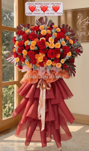 kệ hoa chúc mừng Lộc phát B3