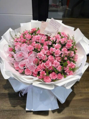 Bó hoa phăng chùm hồng tình yêu ngọt ngào