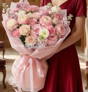 Bó hoa hồng em là công chúa của anh
