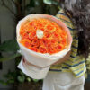 bó hồng cam quốc vương tình yêu rực cháy