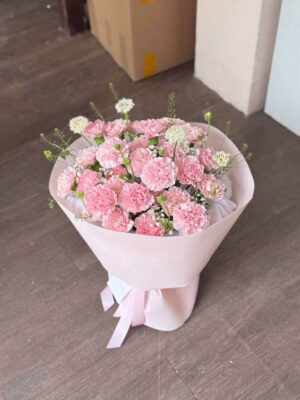 bó hoa cẩm chướng ngọt ngào