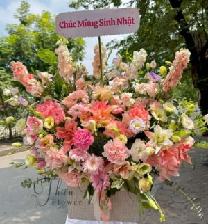 Giỏ hoa nắng mai
